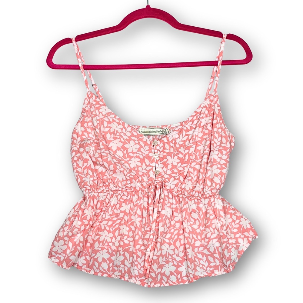 A&F babydoll tank top medium floral